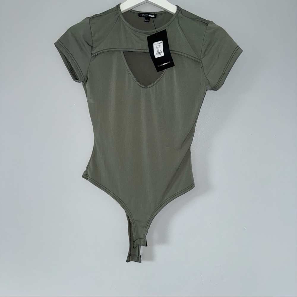 Fashion Nova Olive Bodysuit